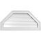 Ekena Millwork Octagonal Top Surface Mount PVC Gable Vent w/ 2"W x 1-1/2"P Brickmould Frame, 28"W x 14"H GVPOT28X1402SF - alternate 1